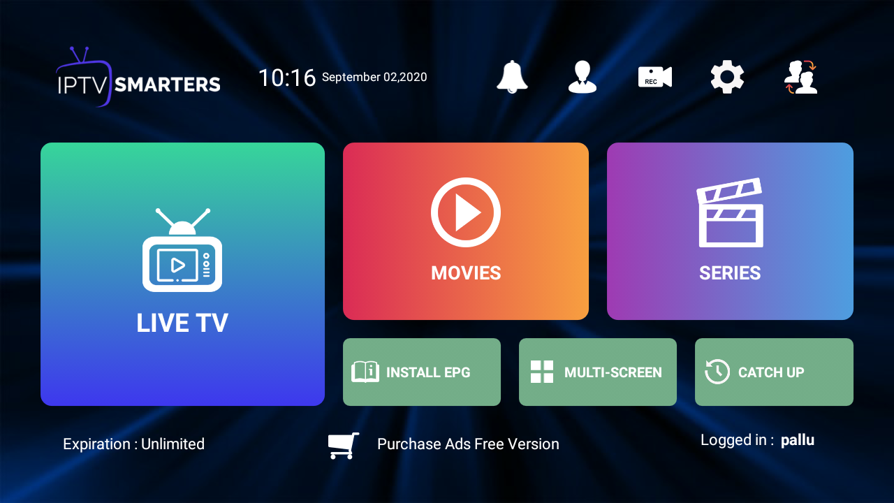 IPTV Smarters Xtream IPTV